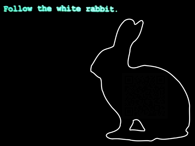 Follow the white rabbit