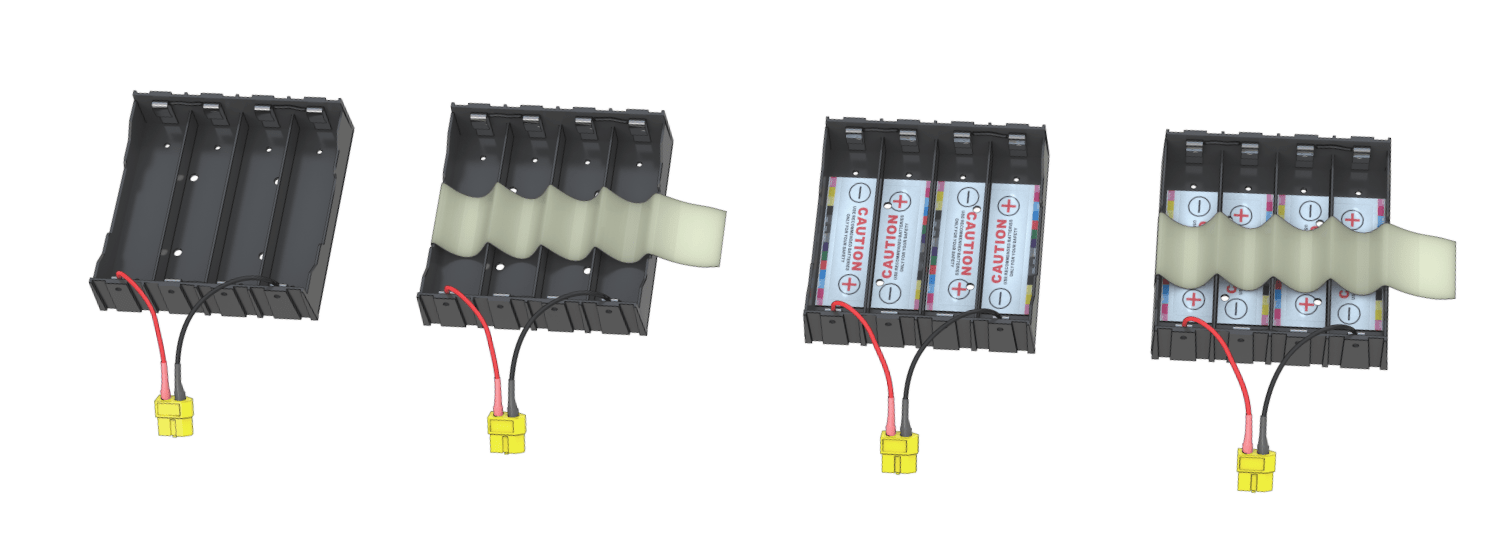 Preparation of the battery compartment