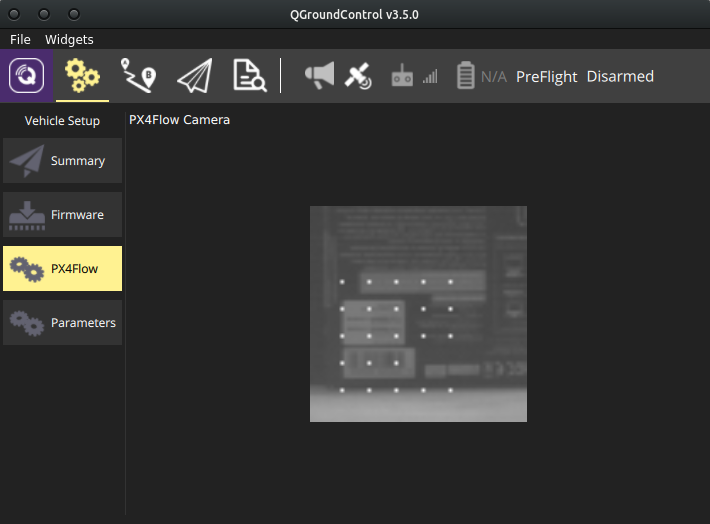 QGroundControl PX4FLOW camera feed