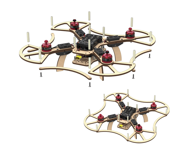 Installation of the lower radial guard