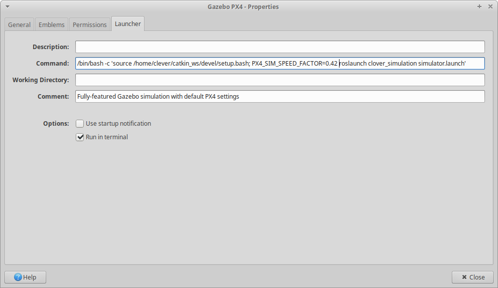 Gazebo PX4 launcher command