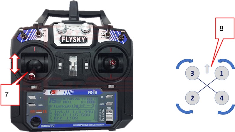 Checking motors rotation